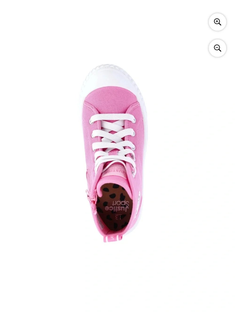 Justice Pink High-Top Platform Sneakers for Kids